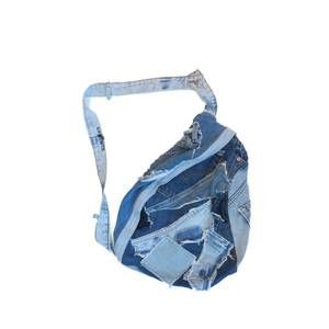 NEW KNOTWTR denim cross body bag in blue